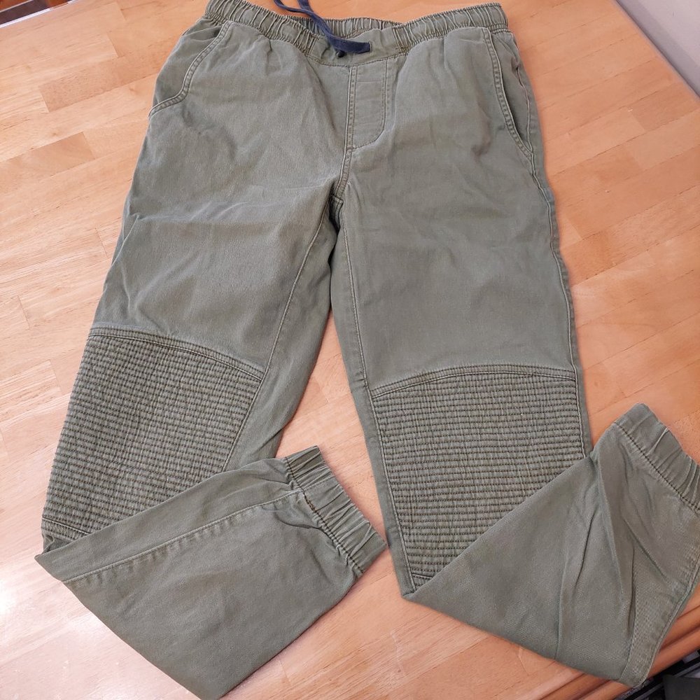 ARIZONA JEAN CO Olive Green Men's Moto Ribbed Jogger Pants Size 29
